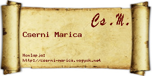 Cserni Marica névjegykártya